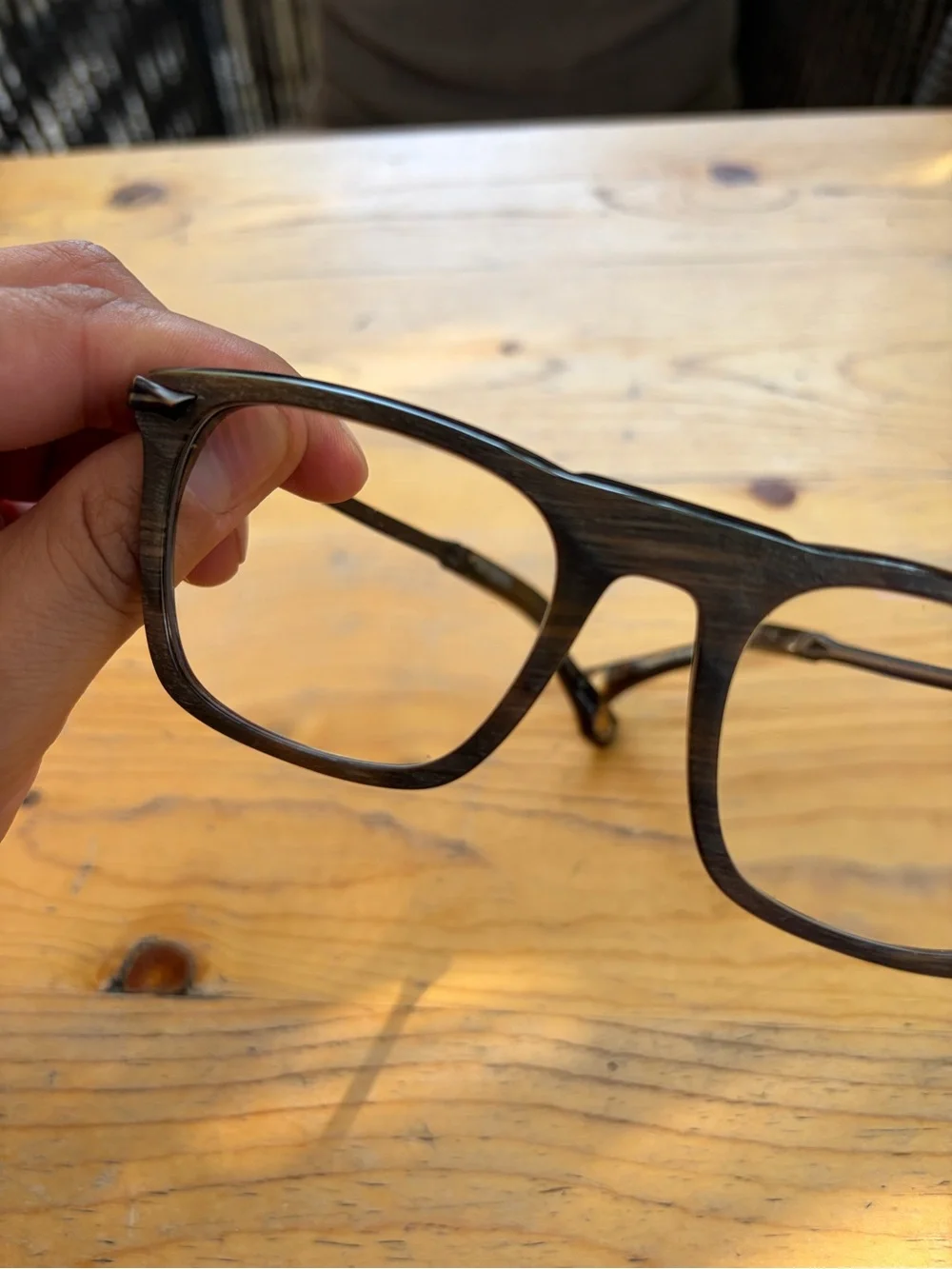 BLAKE KUWAHARA Brushed Brown Horn Eyeglasses Made in Japan BK1014 52-22
